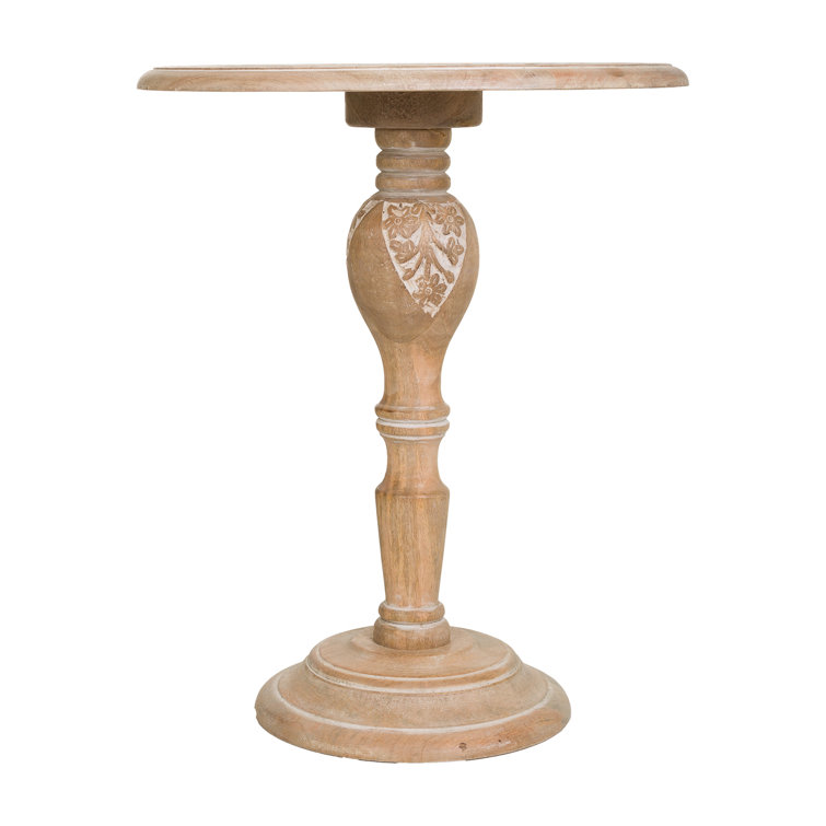 Brambly Cottage Curnutt Solid Wood Pedestal Coffee Table Wayfair.co.uk
